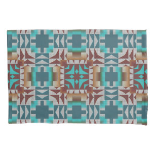 Housse D'oreillers Turquoise Turquoise Bleu foncé Rouge Brown Gris Ar