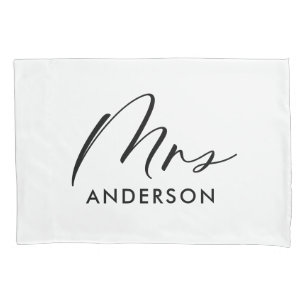 Housse D'oreillers Typographie moderne élégant script mms cadeau