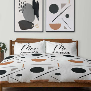 Housse D'oreillers Typographie moderne élégant script mms cadeau