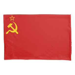 Housse D'oreillers URSS Union soviétique Faucille et marteau communis