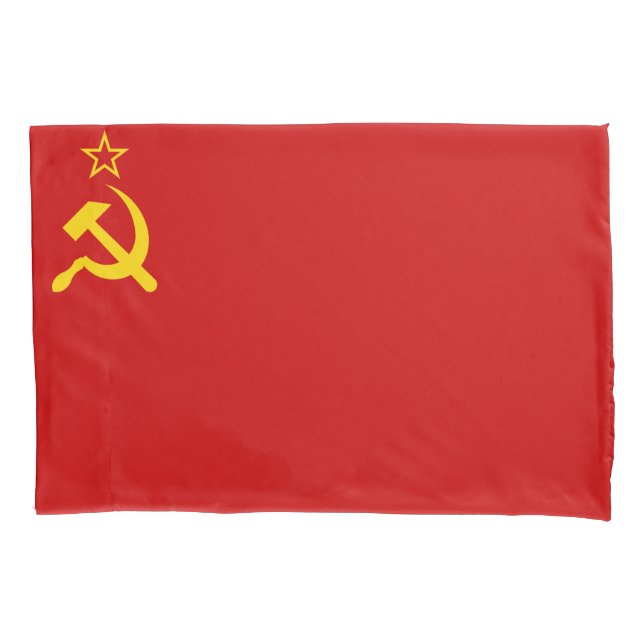 Housse D'oreillers URSS Union soviétique Faucille et marteau communis (devant)