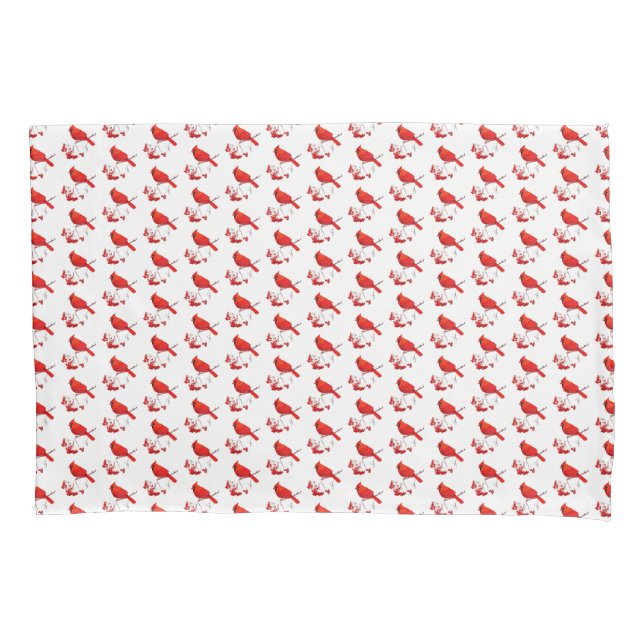 Housse D'oreillers Vacances Pillowcase-Cardinal Rouge (devant)