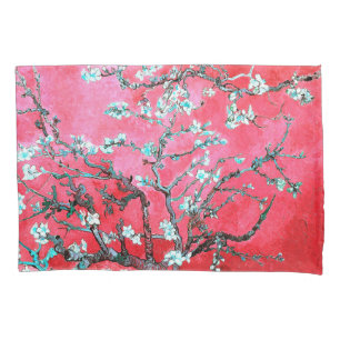 Housse D'oreillers Van Gogh Almond Blossoms rouge bleu Pilote