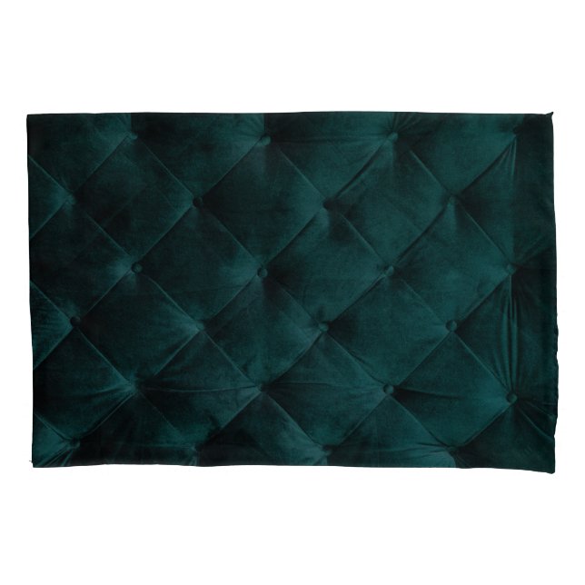 Housse D'oreillers Velvet Green : Élégance textile malachite (devant)