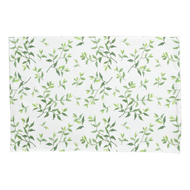 Housse D'oreillers Verdure et Motif bio (devant)