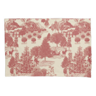 Housse D'oreillers Véritable merveille de Noël à la crème et au rouge