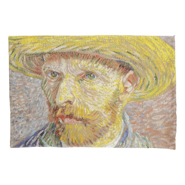 Housse D'oreillers Vincent van Gogh - Autoportrait avec paille (devant)