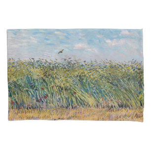 Housse D'oreillers Vincent van Gogh - Champ de blé avec une lark