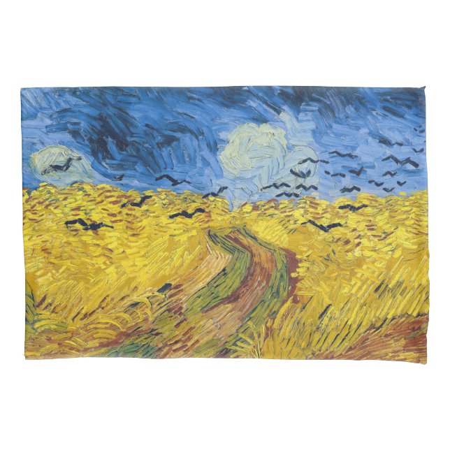Housse D'oreillers Vincent van Gogh - Wheatfield with Crows (devant)