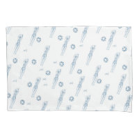 Vintage Artiste Snychro nageurs Motif bleu