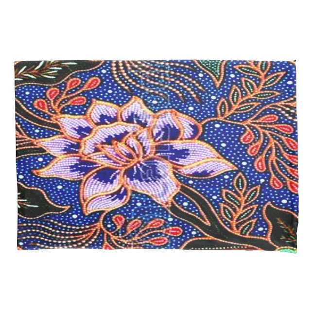Housse D'oreillers Vintage, Batik indonésien (devant)