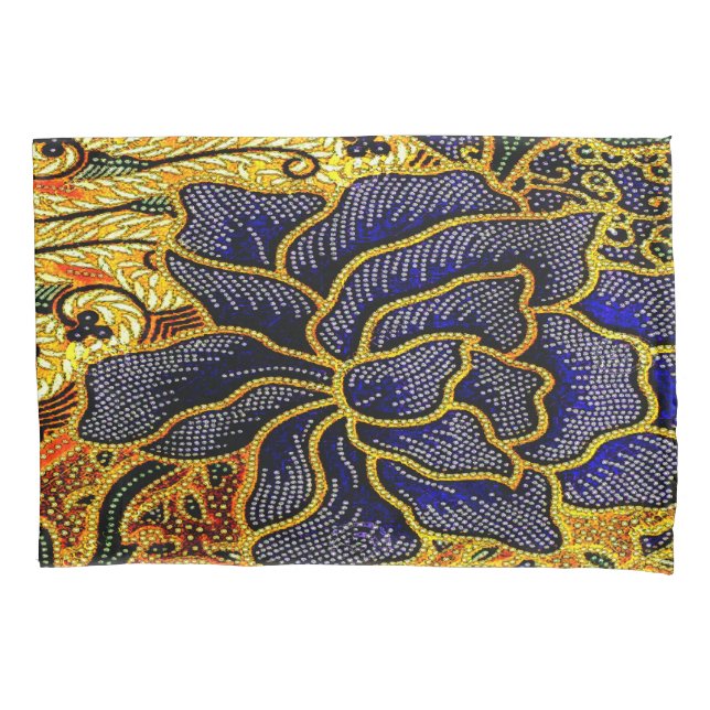 Housse D'oreillers Vintage, Batik indonésien (devant)