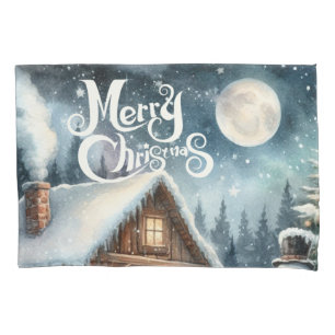 Housse D'oreillers Vintage/Russe/Snowman/Noël