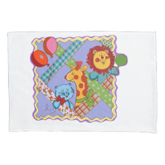 Housse D'oreillers Vintage Safari Animals Pillowcase