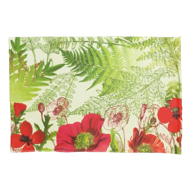 Housse D'oreillers Vintage Sunshine Floraison Pies Florales (devant)