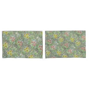Housse D'oreillers Vintage William Morris Fleurs Bower Verdure