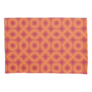 Housse D'oreillers Viva Magenta Sun Orange Motif Abstrait