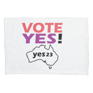 Housse D'oreillers Votez Oui Pour La Voix Des Australiens Indigènes