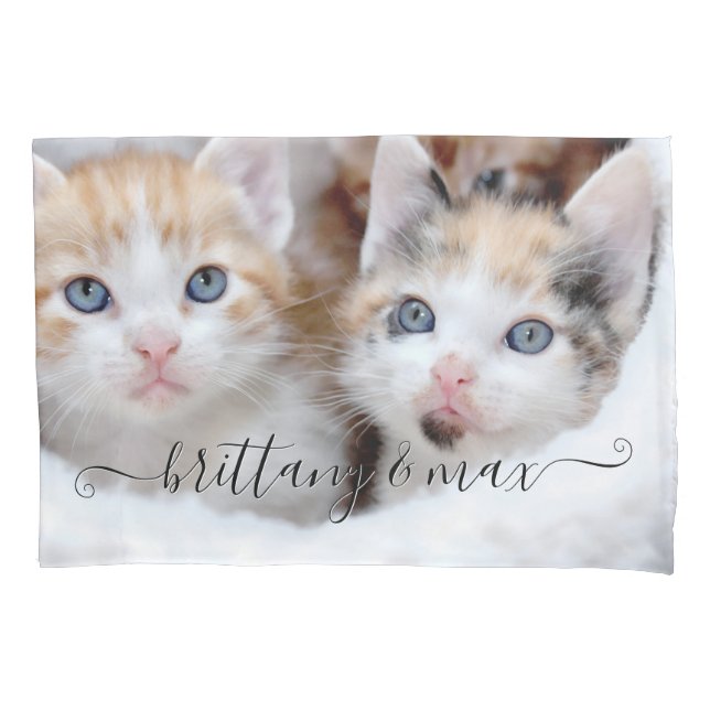 Housse D'oreillers Votre jolie famille Animaux de compagnie Kittens P (devant)
