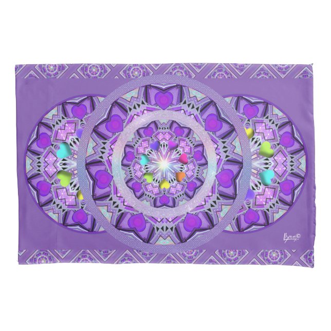 Housse D'oreillers W2 pourpre (devant)