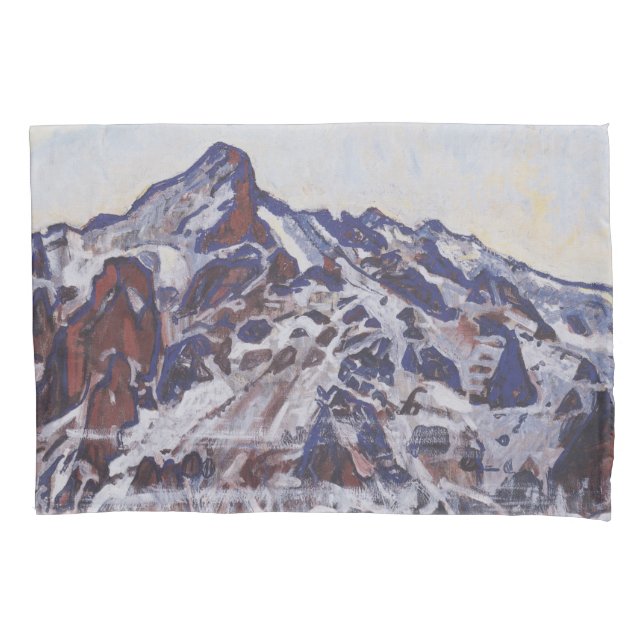 Housse D'oreillers Wetterhorn Mountain (Paysage hivernal neige) (devant-gauche)