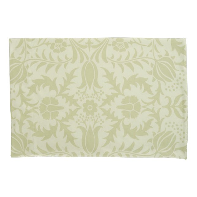 Housse D'oreillers William Morris Borge Mariage Soft Green (devant)