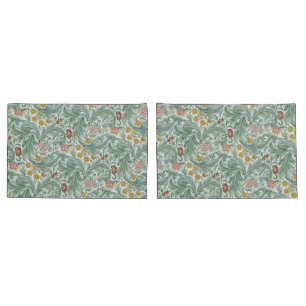 Housse D'oreillers William Morris Leicester Carnation des fleurs Feui