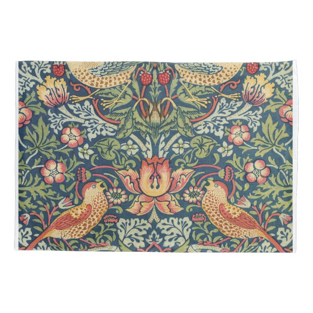 Housse D'oreillers William Morris Strawberry Thief Version restaurée (Dos)