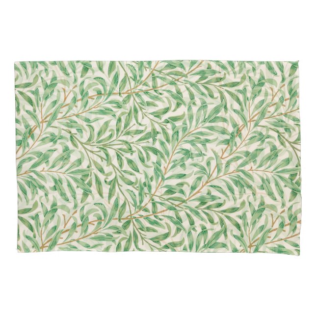 Housse D'oreillers William Morris. Willow Bough. (devant-gauche)