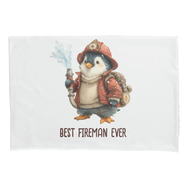 Housse D'oreillers Winter Penguin Firefighter Ping Pong Paddle (devant)