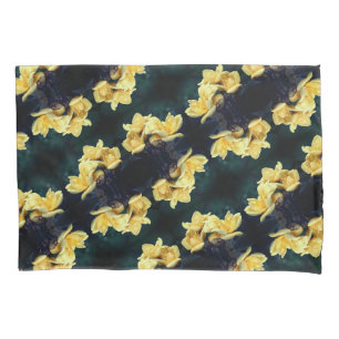 Housse D'oreillers Yellow Rose Trio Motif Abstrait