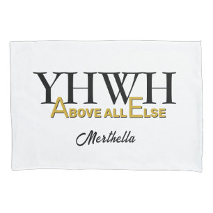 Housse D'oreillers YHWH YAHWEH personnalisé avant tout autre chose Ch