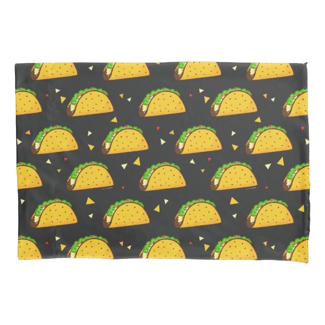 Housse D'oreillers Yummy Taco Motif (devant)