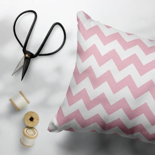 Housse D'oreillers Zigzag rose, Chevron rose, Motif géométrique