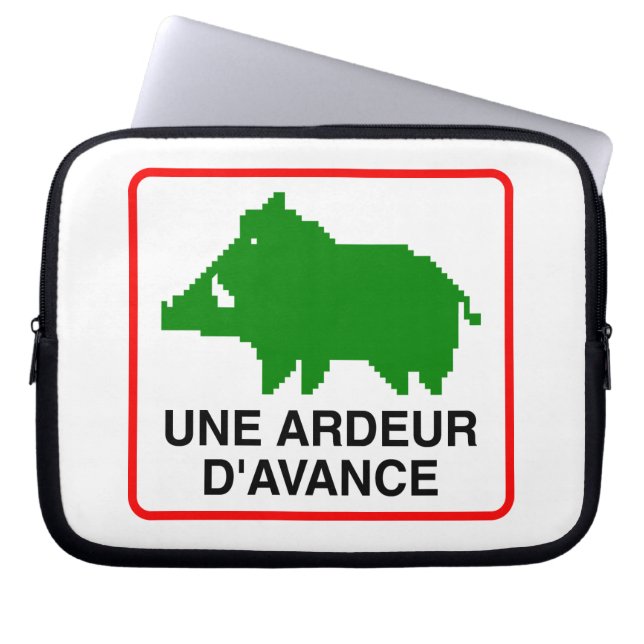 Housse ordinateur portable - UNE ARDEUR D'AVANCE (Devant)