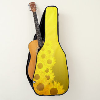 Housse Pour Guitare motif de mosaïque de tournesol