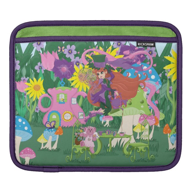 Housse Pour iPad Manche Rickshaw Fée de théière Whimsical (Devant)