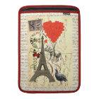 Éléphant vintage et ballons rouges de coeur