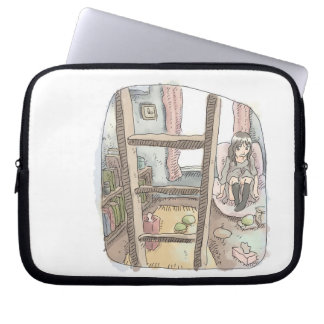 HOUSSE POUR ORDINATEUR PORTABLE さ や し じ れ 大 き な 茶 色 の    