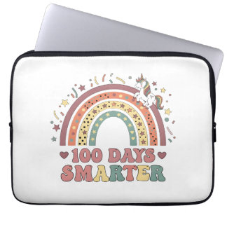 Housse Pour Ordinateur Portable 100 jours plus intelligents filles licorne 100ème