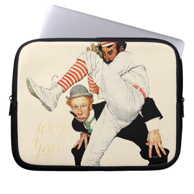 Housse Pour Ordinateur Portable 100th Anniversaire de base-ball (Devant)