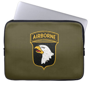 Housse Pour Ordinateur Portable 101e division aéroportée "Hurlant Eagles" Grunge