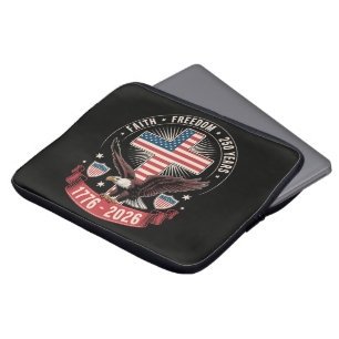 Housse Pour Ordinateur Portable 250e anniversaire USA Foi Liberté 4 juillet