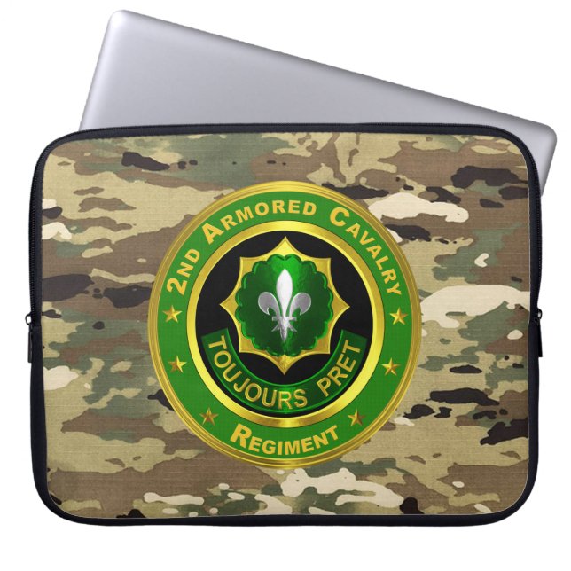 Housse Pour Ordinateur Portable 2e Régiment de cavalerie blindée (Devant)