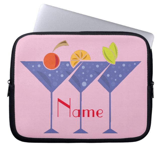 Housse Pour Ordinateur Portable 3 cocktails Martini Thunder_Cove (Devant)