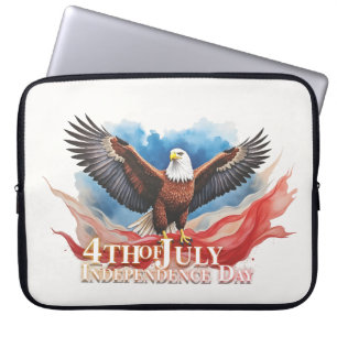Housse Pour Ordinateur Portable 4 juillet Aigle - Art Patriotique