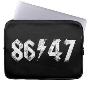 Housse Pour Ordinateur Portable 8647 Anti Trump Retro Vintage 80s Rock Style