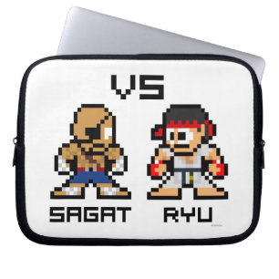 Housse Pour Ordinateur Portable 8bit Sagat CONTRE Ryu