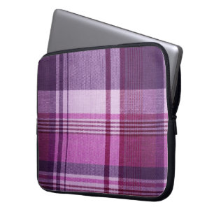 Housse pour ordinateur portable à carreaux