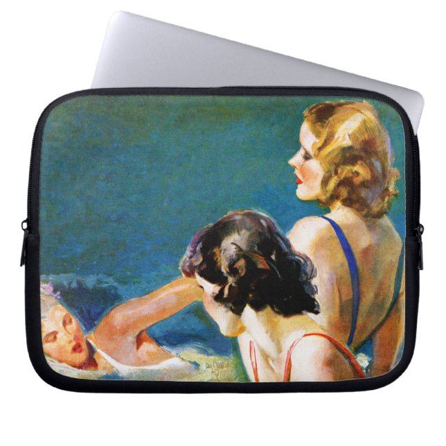 Housse Pour Ordinateur Portable À la piscine (Devant)
